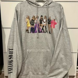 Taylor Swift Grey Lovers Era Hoodie